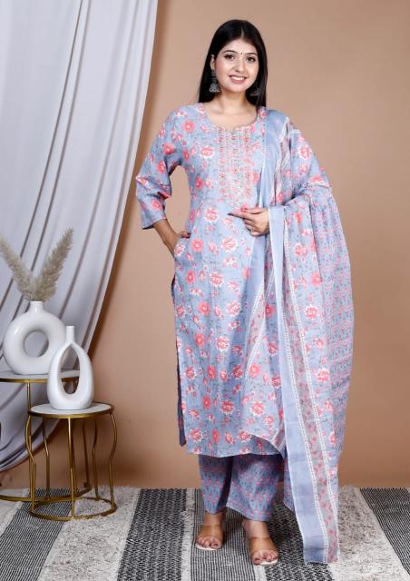 Rsk Wholsale VOl JC04 Top Bottom Dupatta Pure Cotton Printed 3 PCS SET Online Wholesale In Surat