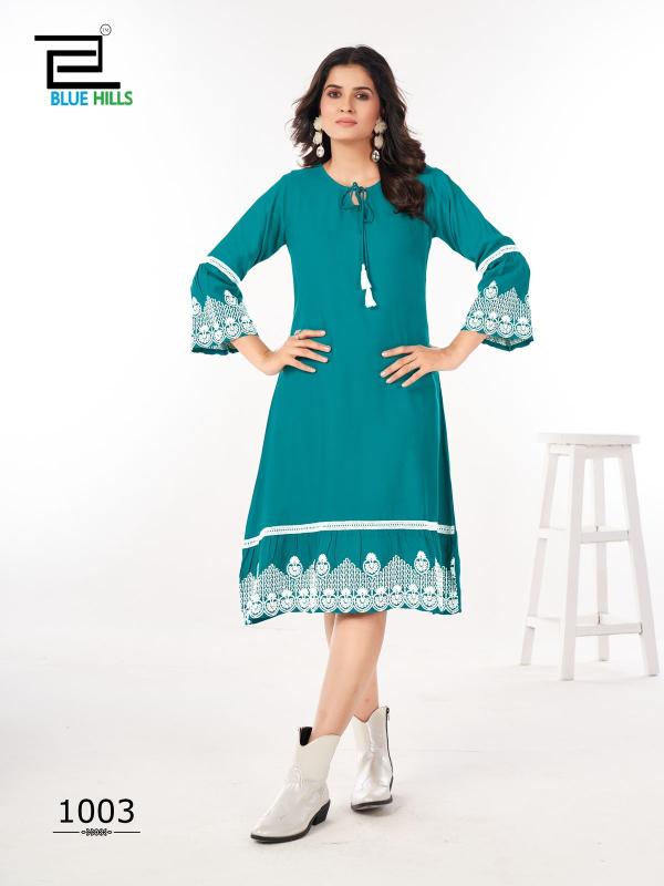 Blue Hills Wimbledon Rayon Fancy Kurti Collection