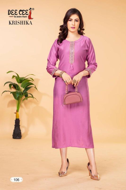 Deecee Krishika Fancy Embroidery Kurti Collection