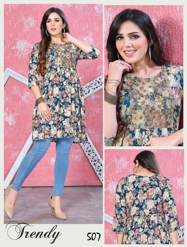 Jlf Flysky Short Flair Tunic Kurti Collection