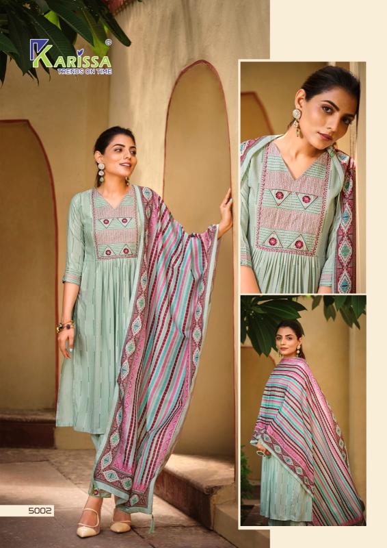 Karissa Gulmohar Vol 2 Rayon Kurti Pant With Dupatta