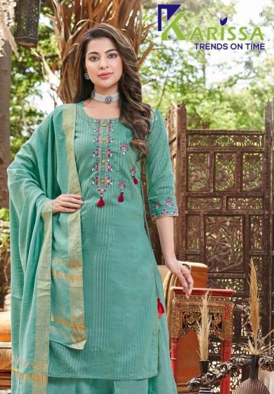 Karissa Harmony Premium Kurti Plazo With Dupatta Collection