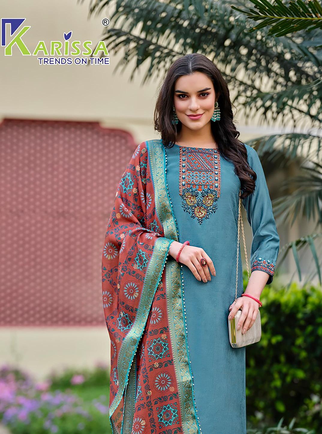 Karissa Nora Vol 2 Viscose Top Bottom With Dupatta Collection