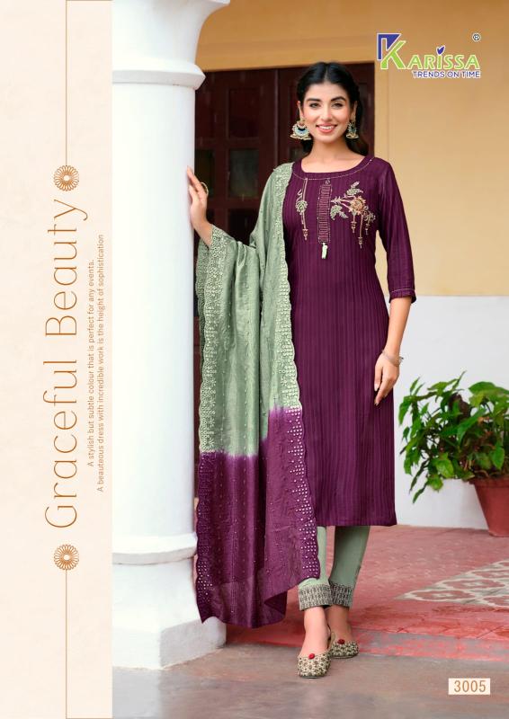 Karissa Opel Vol 3 Premium Wear Kurti Pant With Dupatta