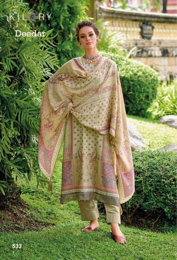 Kilory Deedar Viscose Pashmina With Digital Printed Dress Material