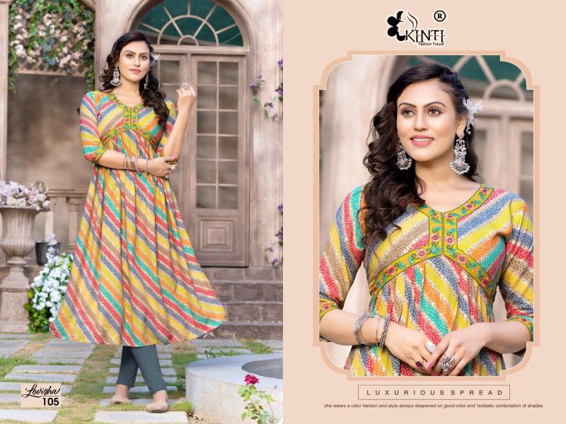 Kinti Levisha Aliya Cut Designer Long Kurti Collection