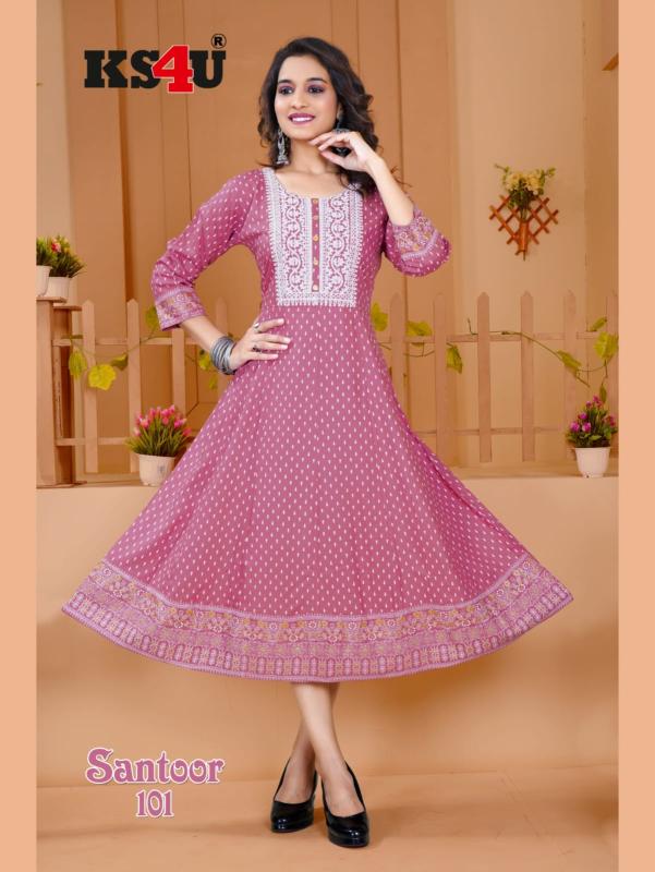 Ks4u Santoor Fancy Designer Long Kurti Collection