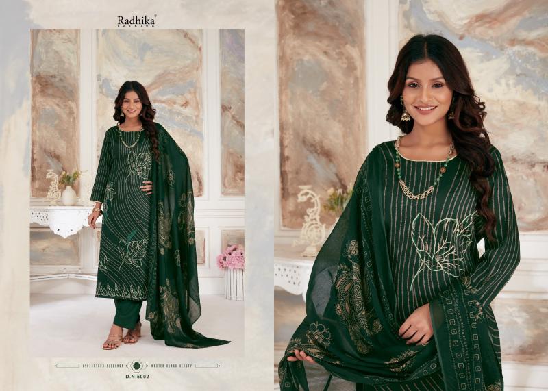 Radhika Azara Night Queen Cotton Dress Material Collection