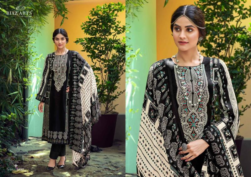 Riaz Arts The Artist Vol 3 Lawn Digital Printed Dress Material Collection