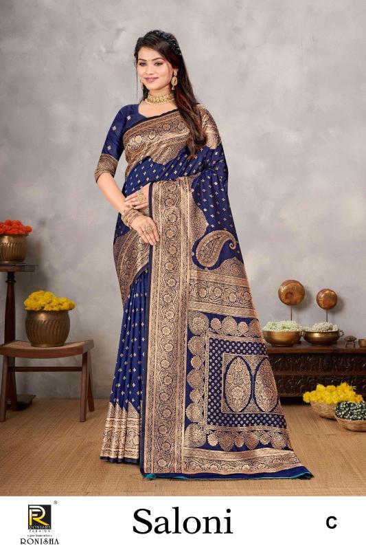 Ronisha Saloni Banarasi Silk Saree Collection