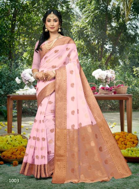 Saroj Water Fall Cotton Vol 3 Soft Linen Saree collection