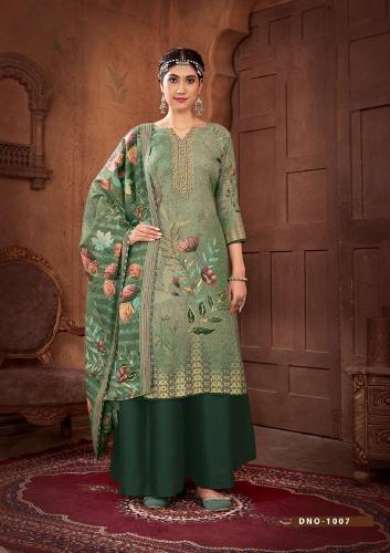 Sat Gulmarg Pashmina Vol 16 Swaroski Work Dress Material