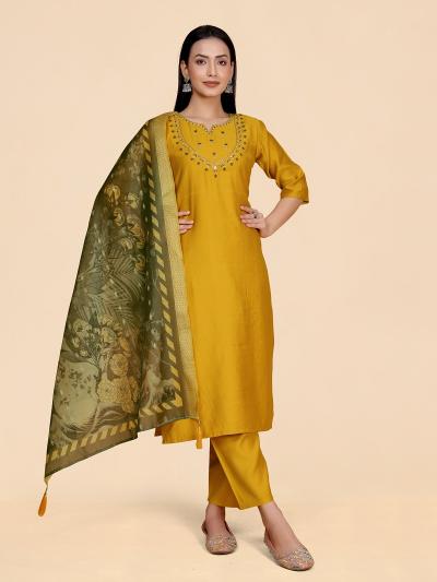 Shubh 30 Viscose Designer Kurti Bottom With Dupatta