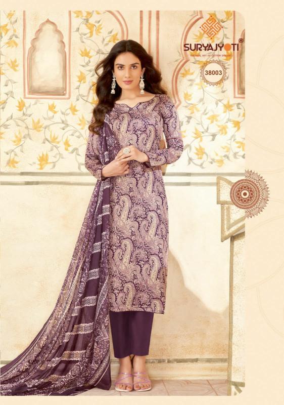 Suryajyoti Naishaa Vol 38 Satin Cotton Dress Material Collection