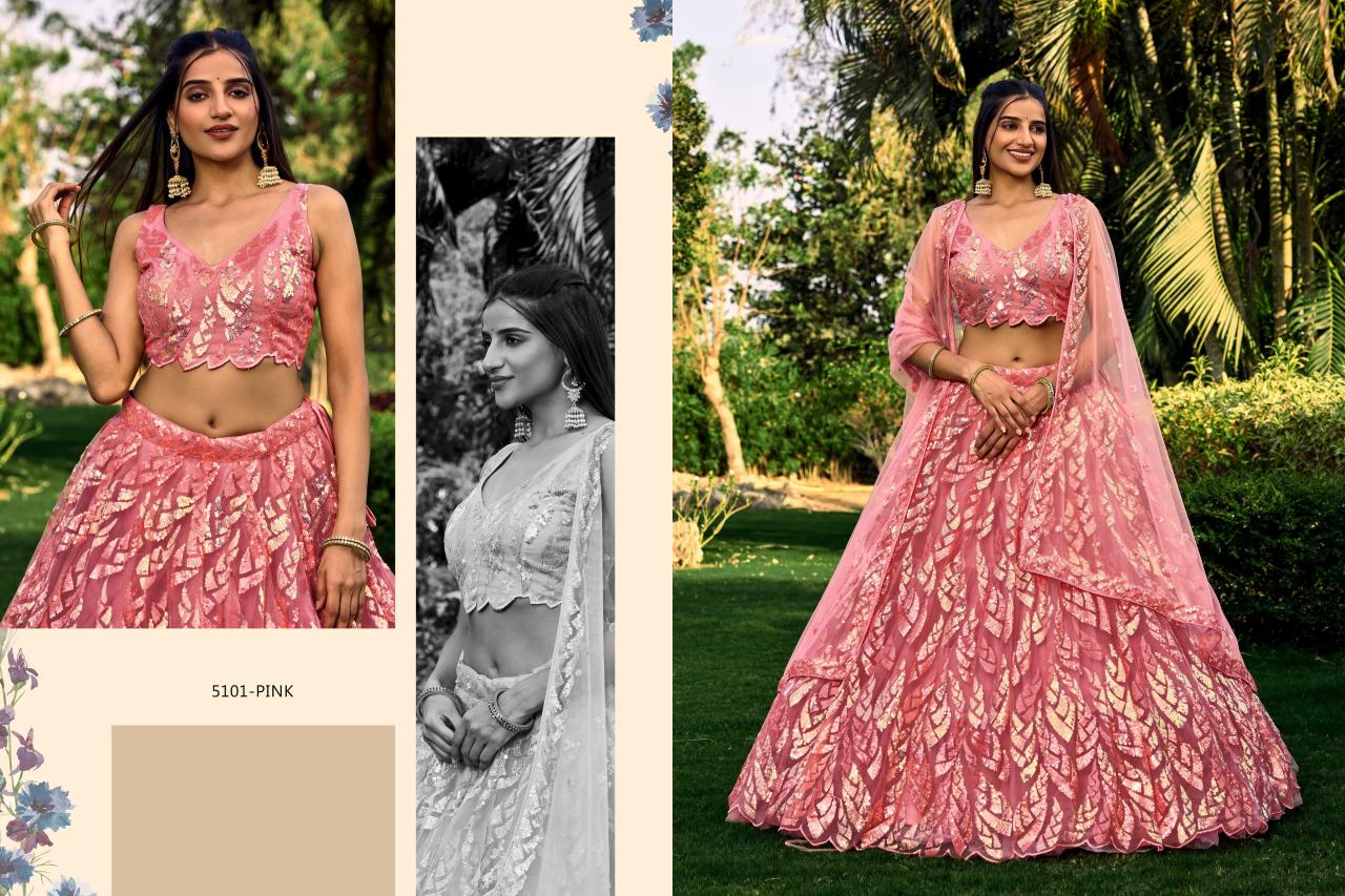 Zeel Meera Designer Net Lehenga Choli Collection