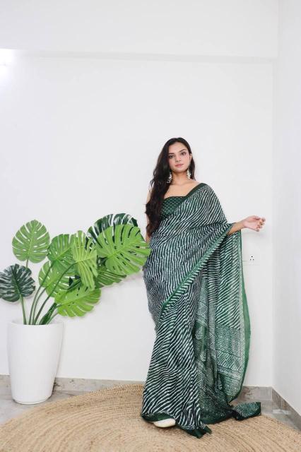 Ap 06 Jaipuri Block Print Saree Collection