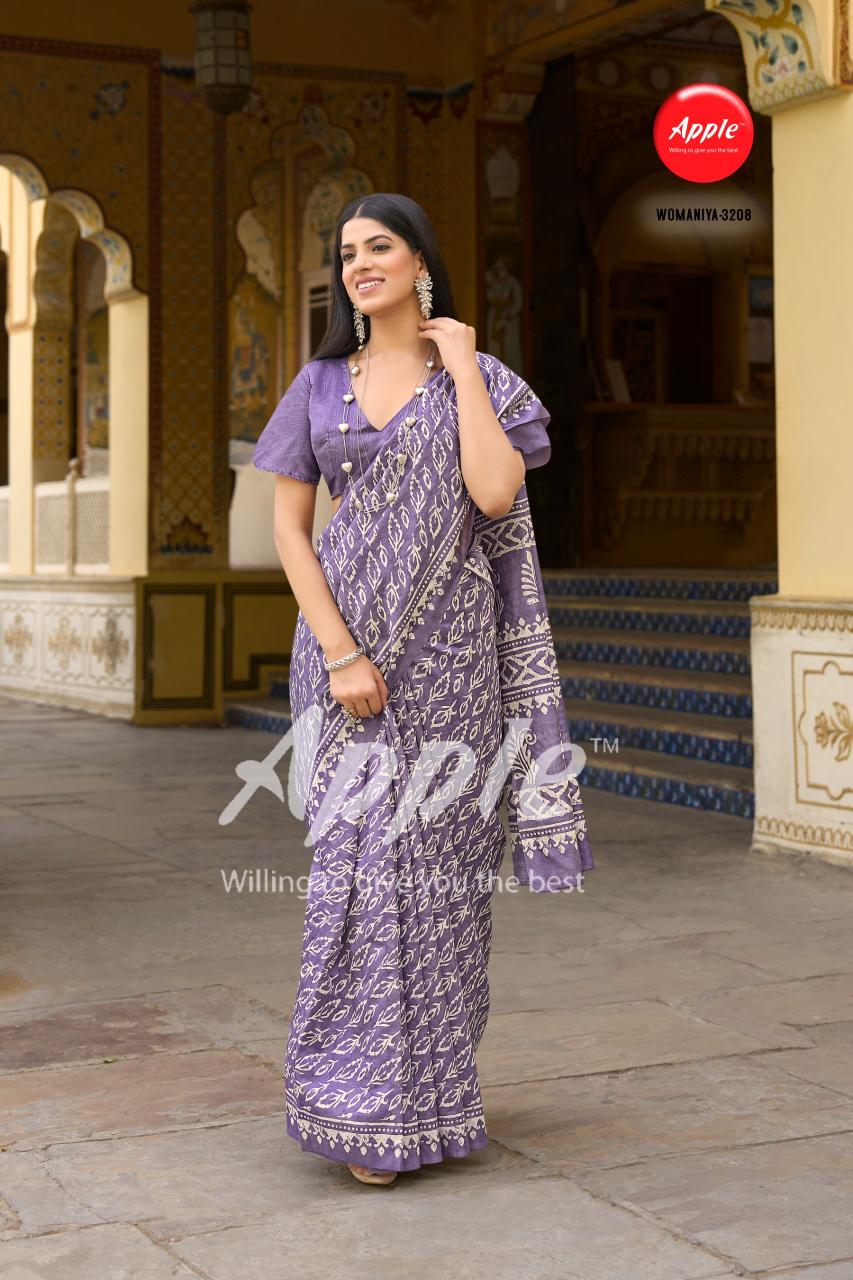 Apple Womaniya 32 Bhagalpuri Silk Printed Saree Collection