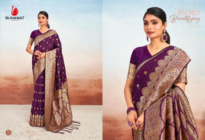 Bunawat Vanshika Silk Party Wear Saree Collection