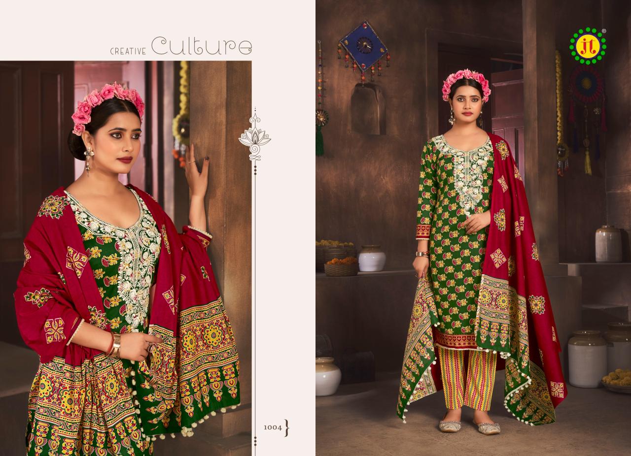 Jt Kalki Cotton Fancy Dress Material Collection