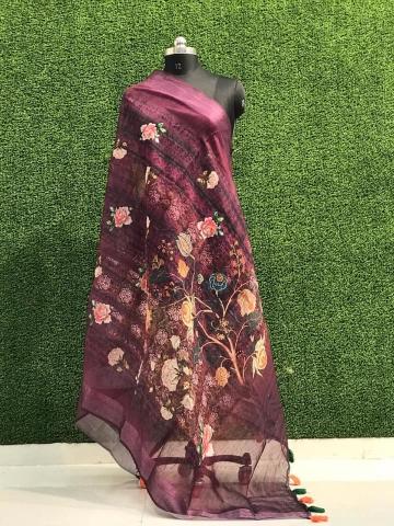 Lilen Silk 02 Fancy Printed Dupatta Collection