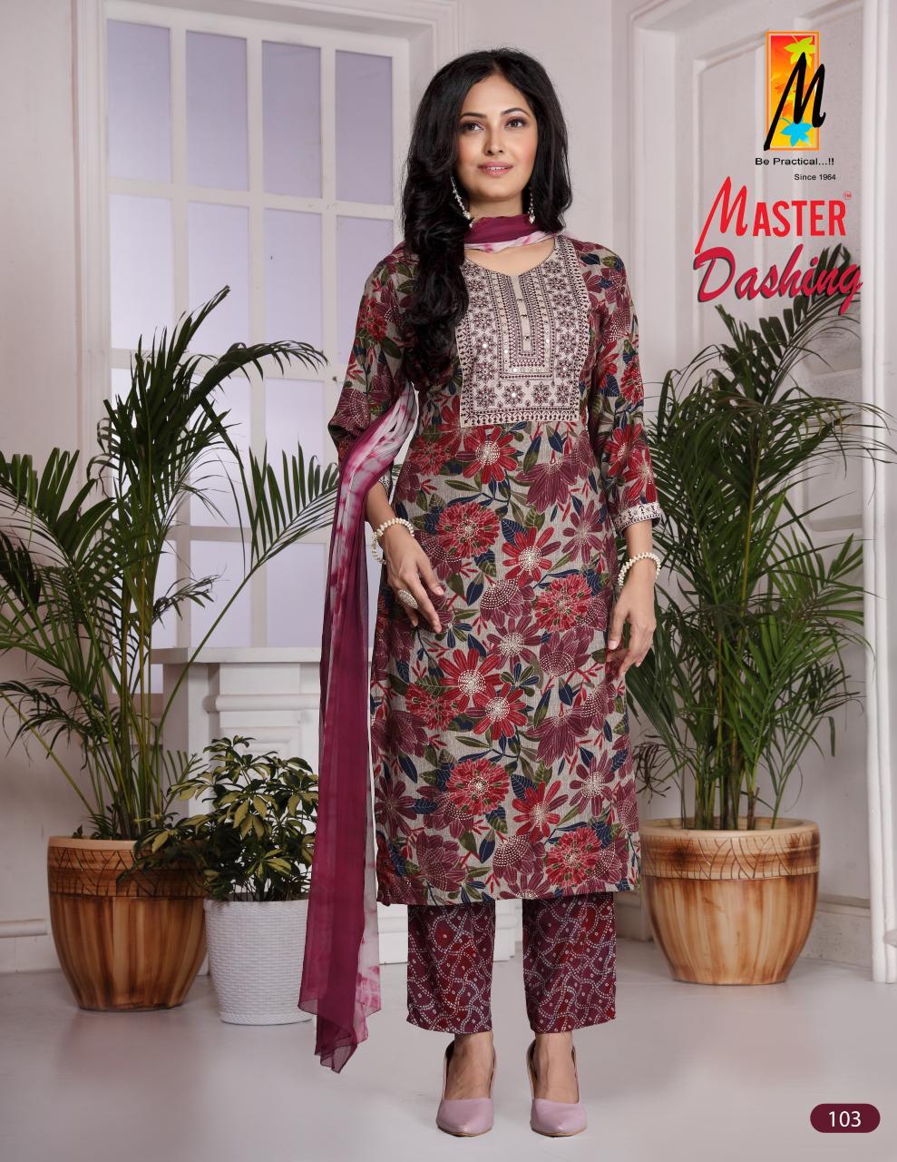 Master Dashing Printed Kurti Bottom With Dupatta Collection