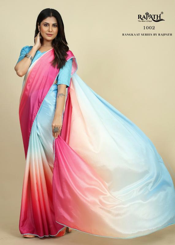 Rangkaat 1001 New Trendy Wear Satin Saree Collection