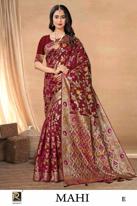 Ronisha Mahi Designer Banarasi Premium Silk Saree Collection