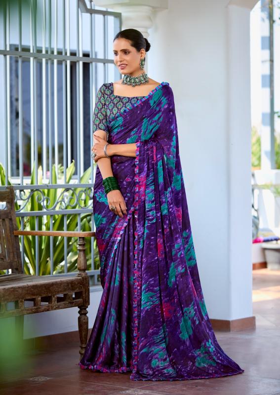 Stavan Tapsya Fancy Satin Printed Saree Collection