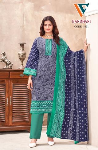 Vandana Bandhani Vol 1 Cotton Dress Material Collection