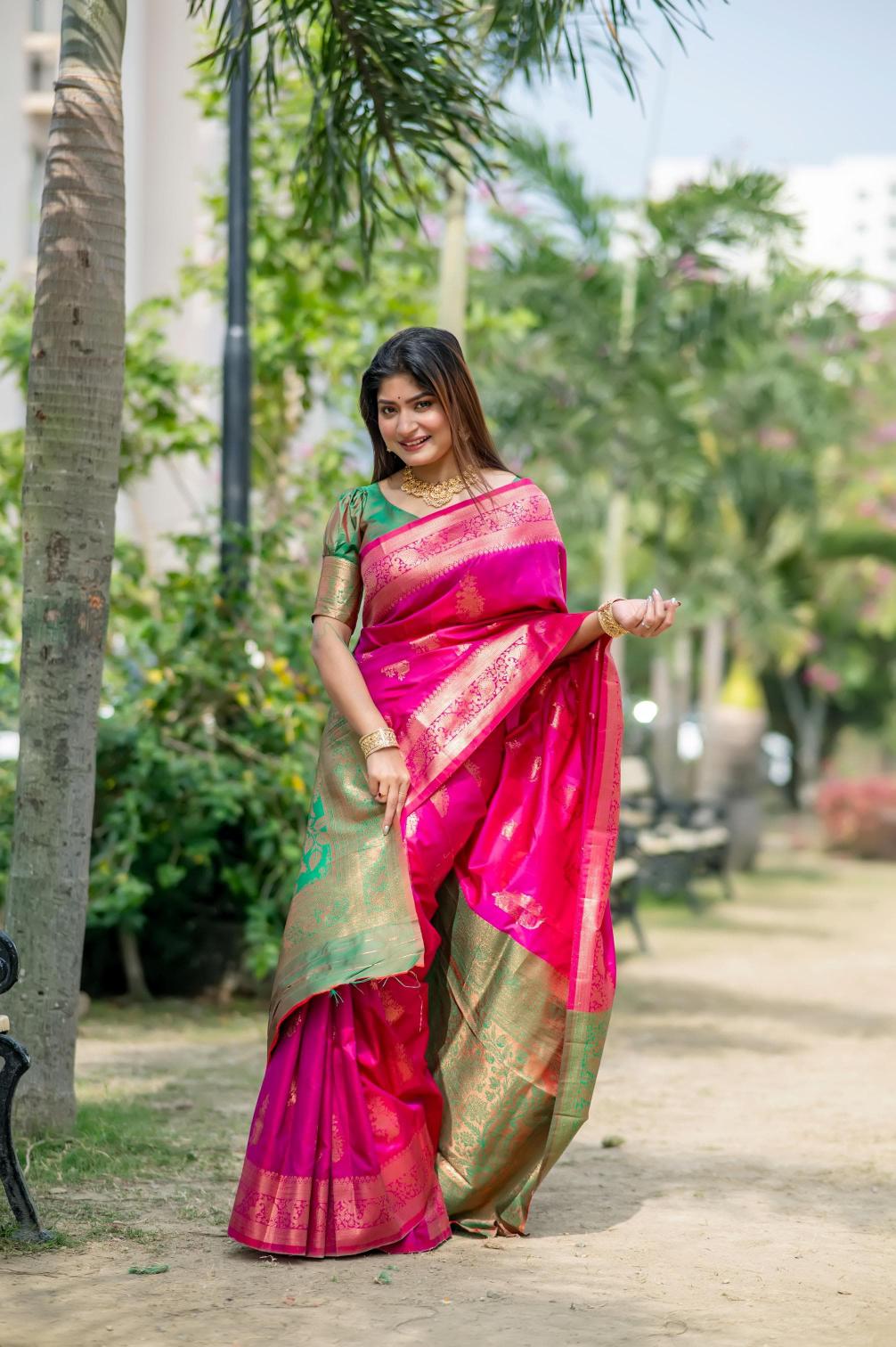 Vt 5054 Premium Banarasi Katan Silk Saree Collection