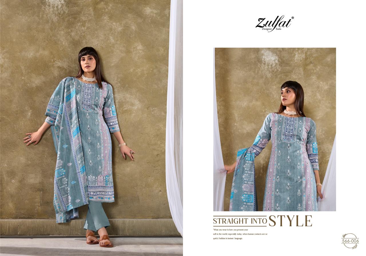 Zulfat Summer Swag Cotton Dress Material Collection