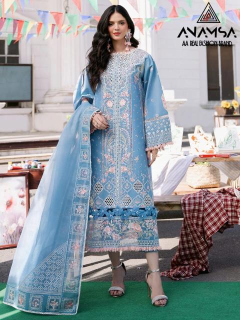 Anamsa 522 Embroidered Pakistani Salwar Kameez