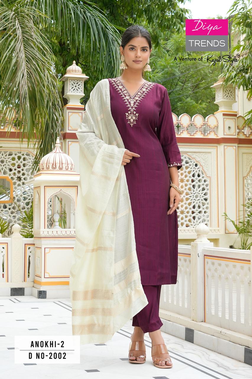 Anokhi Vol 2 By Diya Trends Kurti Bottom With Dupatta Collection