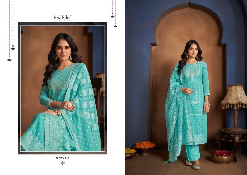 Radhika Azara Banarasi Adha Dress Material Collection