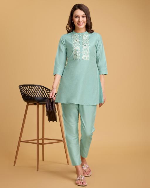 Va0316 And Va0377 Rayon Kurti With Bottom Collection