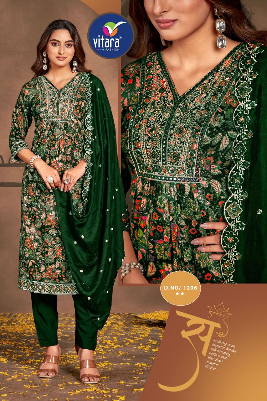 Vitara Famina Kurti Bottom With Dupatta Collection