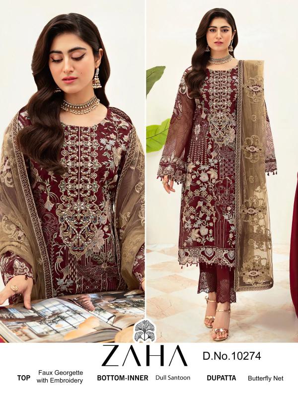 Zaha 10274 Georgette Pakistani Salwar Kameez