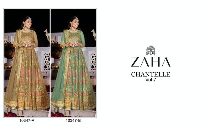 Zaha Chantelle Vol 7 A And B Pakistani Salwar Kameez Collection