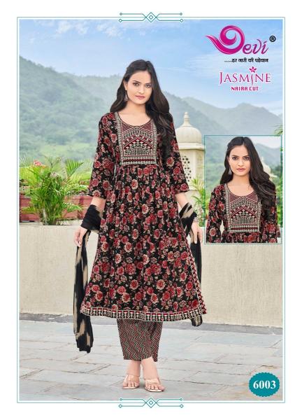 Devi Jasmine Vol 6 Rayon Capsule Printed Kurti Bottom With Dupatta