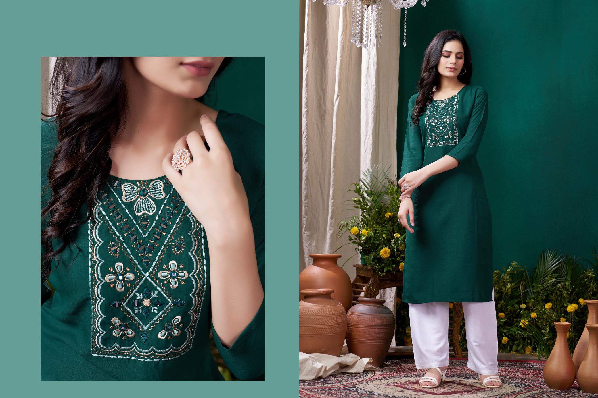 Moksh Giva Vol 2 Fancy Kurti With Pant Collection