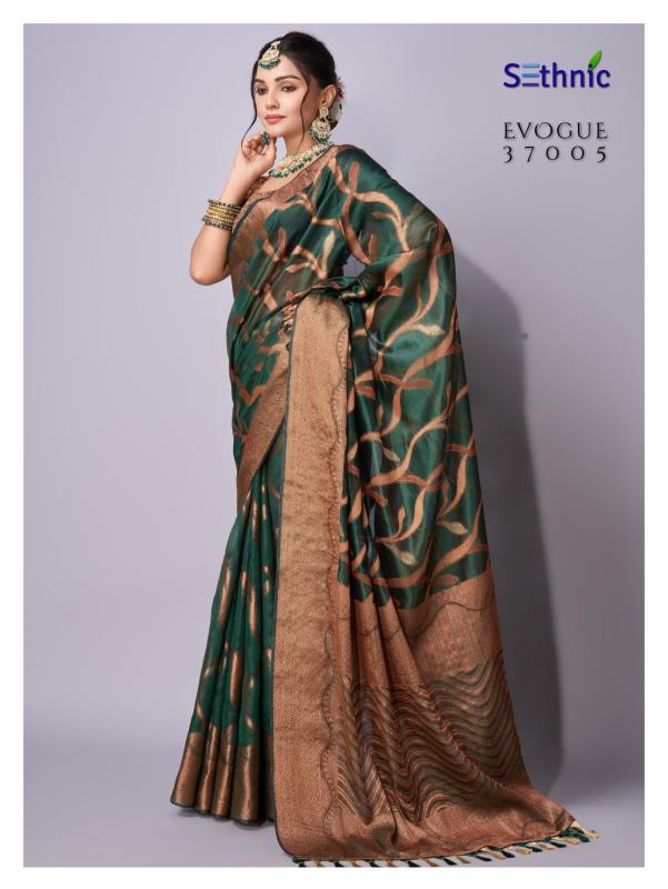 Sethnic Evogue 1 Organza Fancy Saree Collection