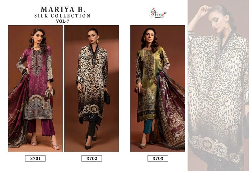 Shree Mariya B Silk Collection Vol 7 Pakistani Salwar Kameez