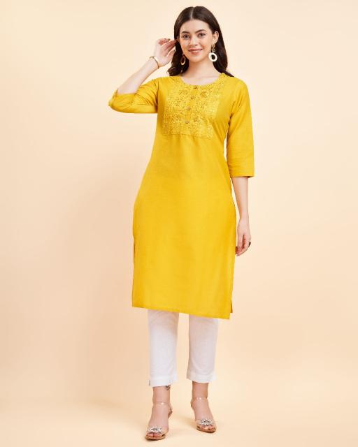 Va0062 Rayon Fancy Kurti Collection