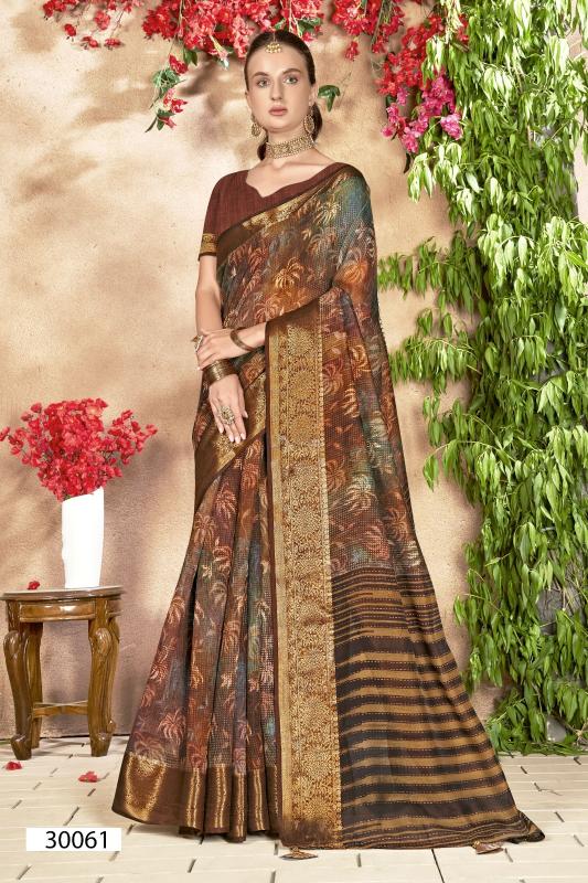 Vallabhi Anuprabha Vol 7 Linen Printed Saree Collection