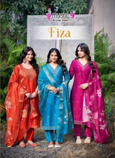 Mystic 9 Fiza Vol 2 Banglore Silk Kurti Bottom With Dupatta