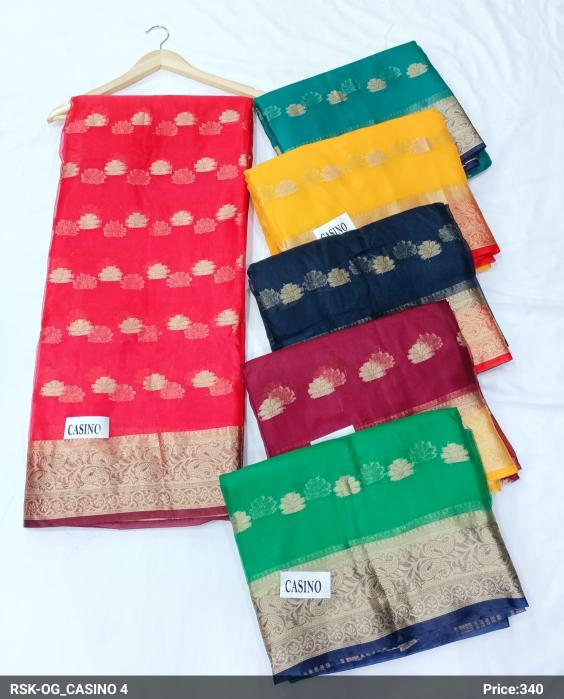 OG_CASINO 4 ORGANZA SAREE SET OF 6 PCS