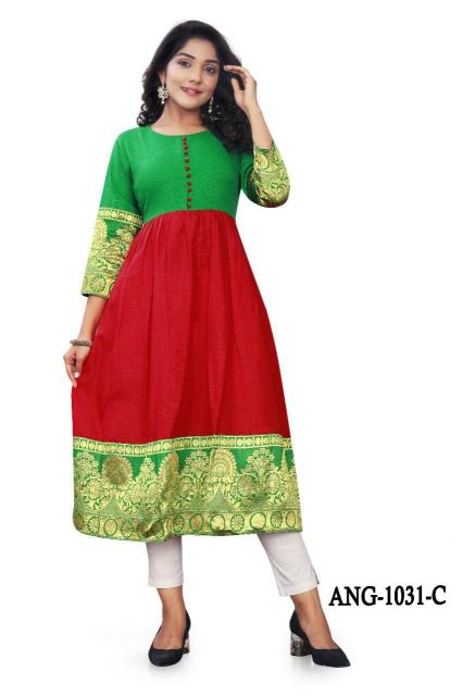 12Angel 1031 Summer Special New Long Kurti Collection