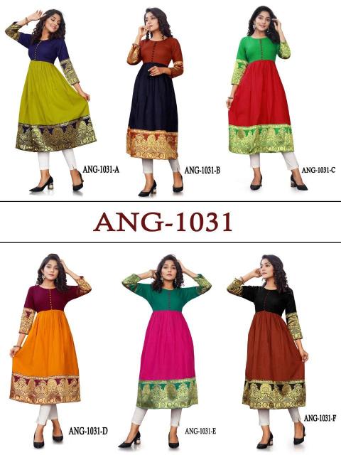 12Angel 1031 Summer Special New Long Kurti Collection