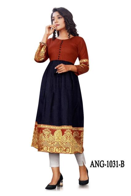 12Angel 1031 Summer Special New Long Kurti Collection