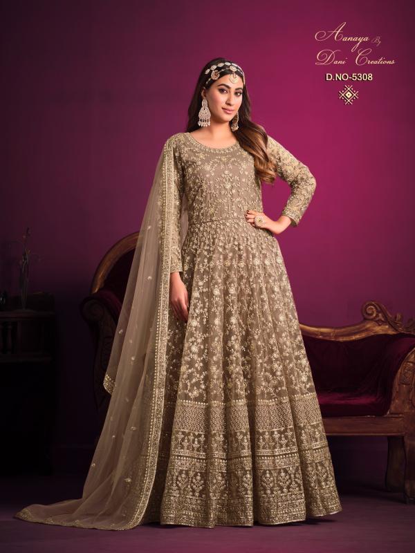 Aanaya 5300 New Colours Series Designer Net Gown